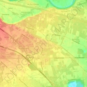 Mapa topográfico Basson, altitude, relevo