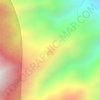 Mapa topográfico Buntu Lokosusu, altitude, relevo