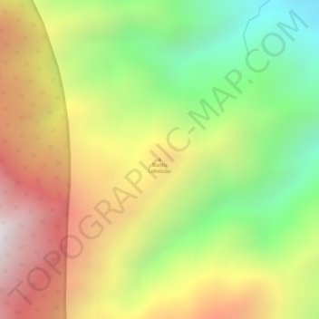 Mapa topográfico Buntu Lokosusu, altitude, relevo