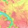 Mapa topográfico Benteng Pasar Atas, altitude, relevo