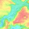 Mapa topográfico Champbenoist, altitude, relevo