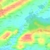Mapa topográfico La Gerbaudais, altitude, relevo