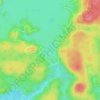 Mapa topográfico Baie Newton, altitude, relevo