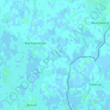 Mapa topográfico Halfweg, altitude, relevo