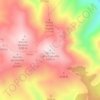 Mapa topográfico Morrón de la Lagunilla, altitude, relevo