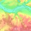 Mapa topográfico La Croix du Breuil, altitude, relevo