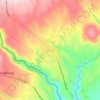 Mapa topográfico Malinao, altitude, relevo