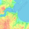 Mapa topográfico Struer, altitude, relevo