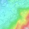 Mapa topográfico Cursinges, altitude, relevo