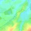 Mapa topográfico Courtières, altitude, relevo