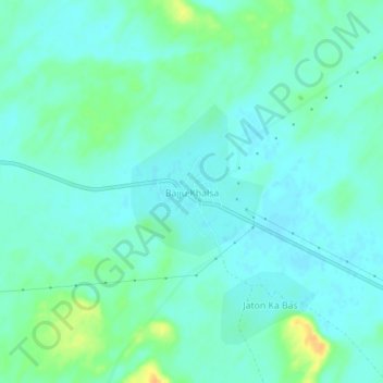 Mapa topográfico Bajju Khalsa, altitude, relevo