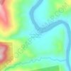 Mapa topográfico Unión Puerto Ashaninka, altitude, relevo