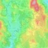 Mapa topográfico Tardivier, altitude, relevo
