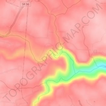 Mapa topográfico Greeter Falls, altitude, relevo