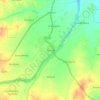 Mapa topográfico Asind, altitude, relevo
