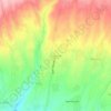 Mapa topográfico Penebel, altitude, relevo