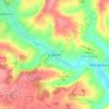 Mapa topográfico Eastbury, altitude, relevo