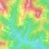 Mapa topográfico Caffarena, altitude, relevo