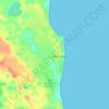 Mapa topográfico Vilankulo, altitude, relevo