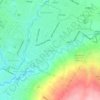 Mapa topográfico Lesanpuro, altitude, relevo