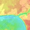 Mapa topográfico Les Grillons, altitude, relevo