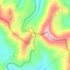 Mapa topográfico Monarch Pass, altitude, relevo