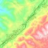 Mapa topográfico 崔家坝镇, altitude, relevo