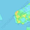 Mapa topográfico Hundested, altitude, relevo