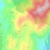 Mapa topográfico Bisinao, altitude, relevo