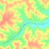 Mapa topográfico Bidwell, altitude, relevo