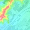 Mapa topográfico El Romeral Poniente, altitude, relevo