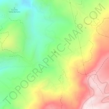 Mapa topográfico MORCA, altitude, relevo