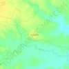 Mapa topográfico Margram, altitude, relevo