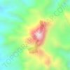 Mapa topográfico Mount Natib, altitude, relevo