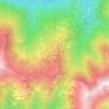 Mapa topográfico Alpe di Mera, altitude, relevo