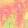 Mapa topográfico Dayton, altitude, relevo
