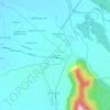 Mapa topográfico Maule Sur, altitude, relevo