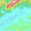 Mapa topográfico 封家, altitude, relevo