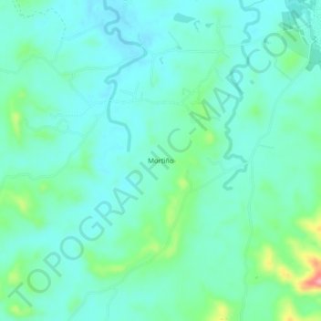 Mapa topográfico Mortiño, altitude, relevo