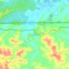 Mapa topográfico Sungai Limau, altitude, relevo