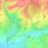 Mapa topográfico La Louère, altitude, relevo