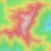 Mapa topográfico Gunung Cemaru, altitude, relevo