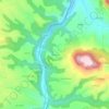 Mapa topográfico Dourdou, altitude, relevo