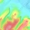 Mapa topográfico Les Plattes, altitude, relevo