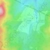 Mapa topográfico La Pradera de Navalhorno, altitude, relevo
