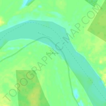 Mapa topográfico San Perdo, altitude, relevo