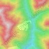 Mapa topográfico Gangi, altitude, relevo