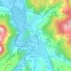 Mapa topográfico El Camino, altitude, relevo