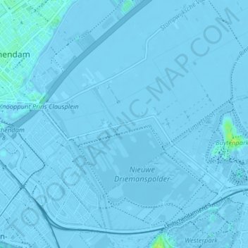 Mapa topográfico Wilsveen, altitude, relevo