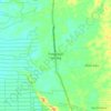 Mapa topográfico Pangkalan Lesung, altitude, relevo